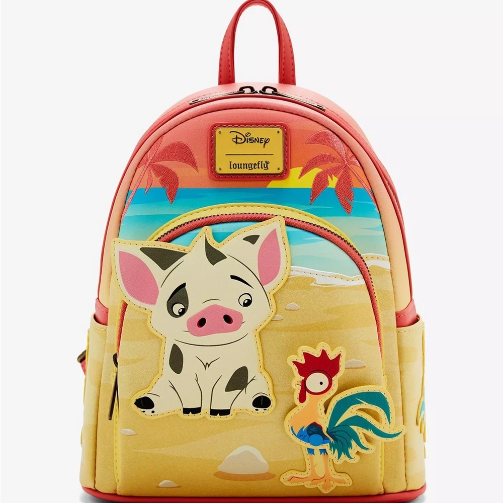 Loungefly Disney Moana Pua & Hei Hei Sunset Mini Backpack